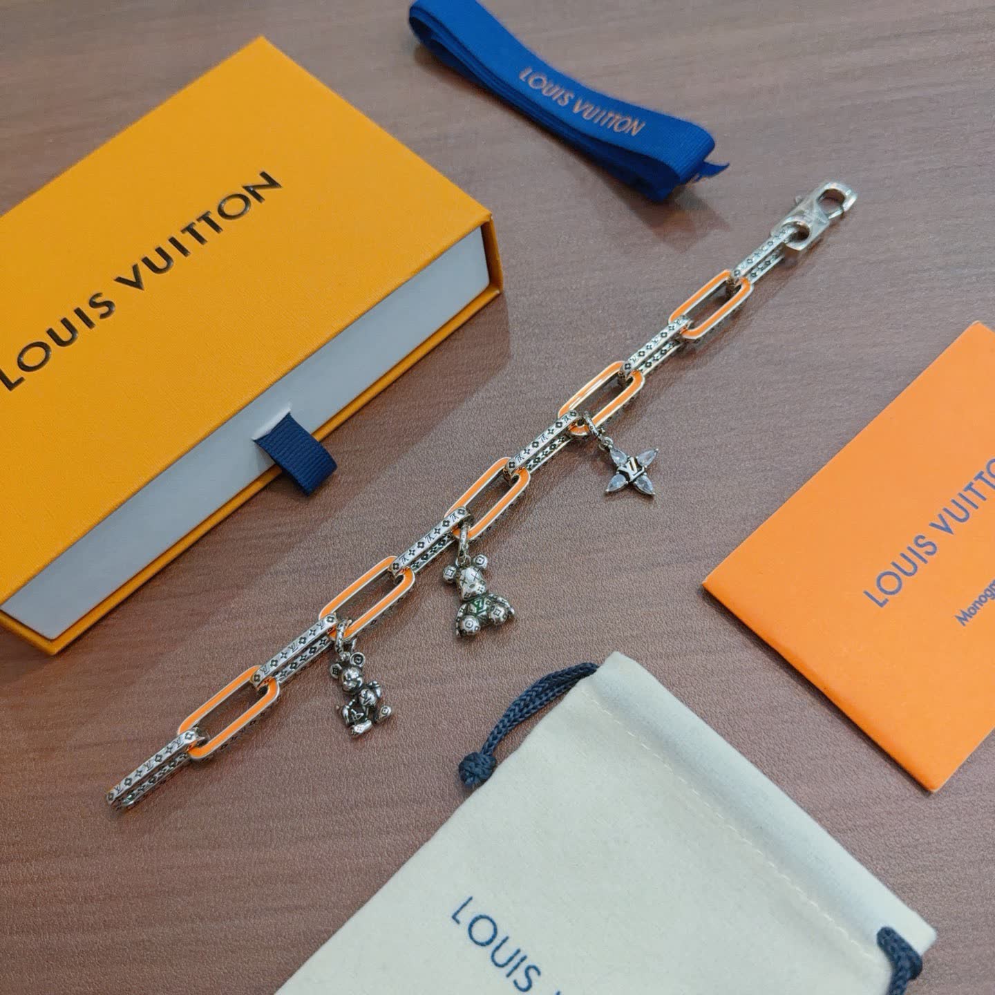 Louis Vuitton Silver Charm Bracelet